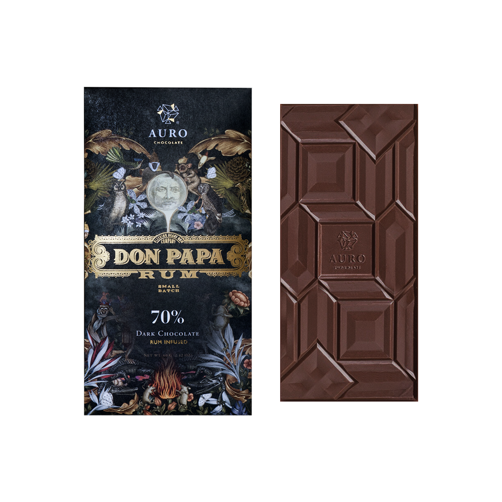 Auro x Don Papa Dark Chocolate 70% Rum Infused