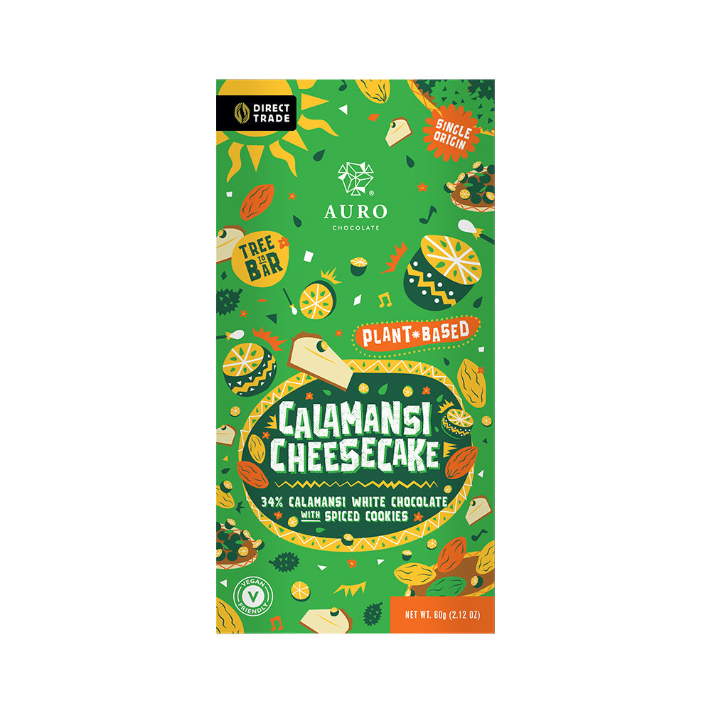 Auro Plant-Based White Chocolate with Calamansi Cheesecake 34%