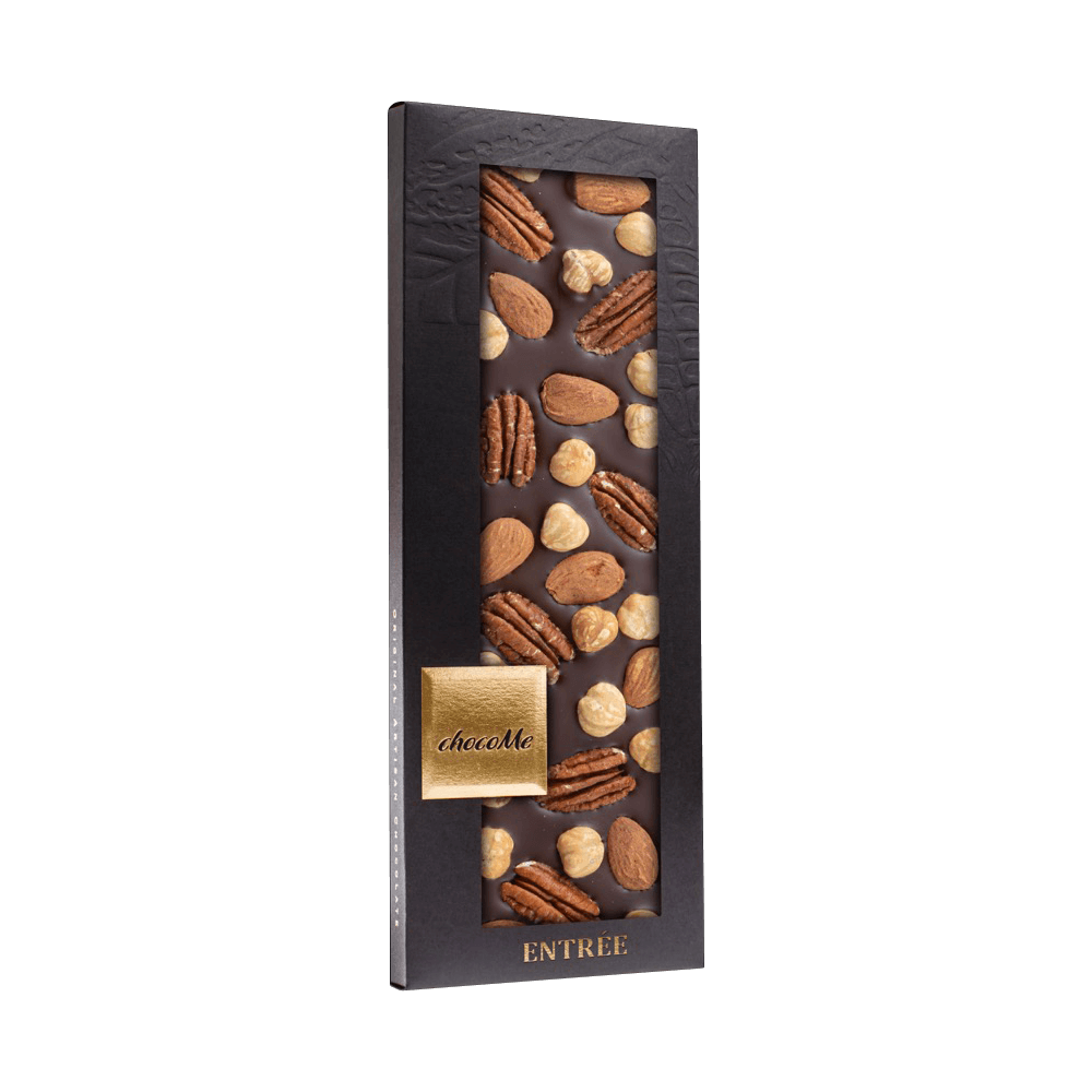 Cioccolato Fondente - Noci pecan, Mandorle, Nocciole
