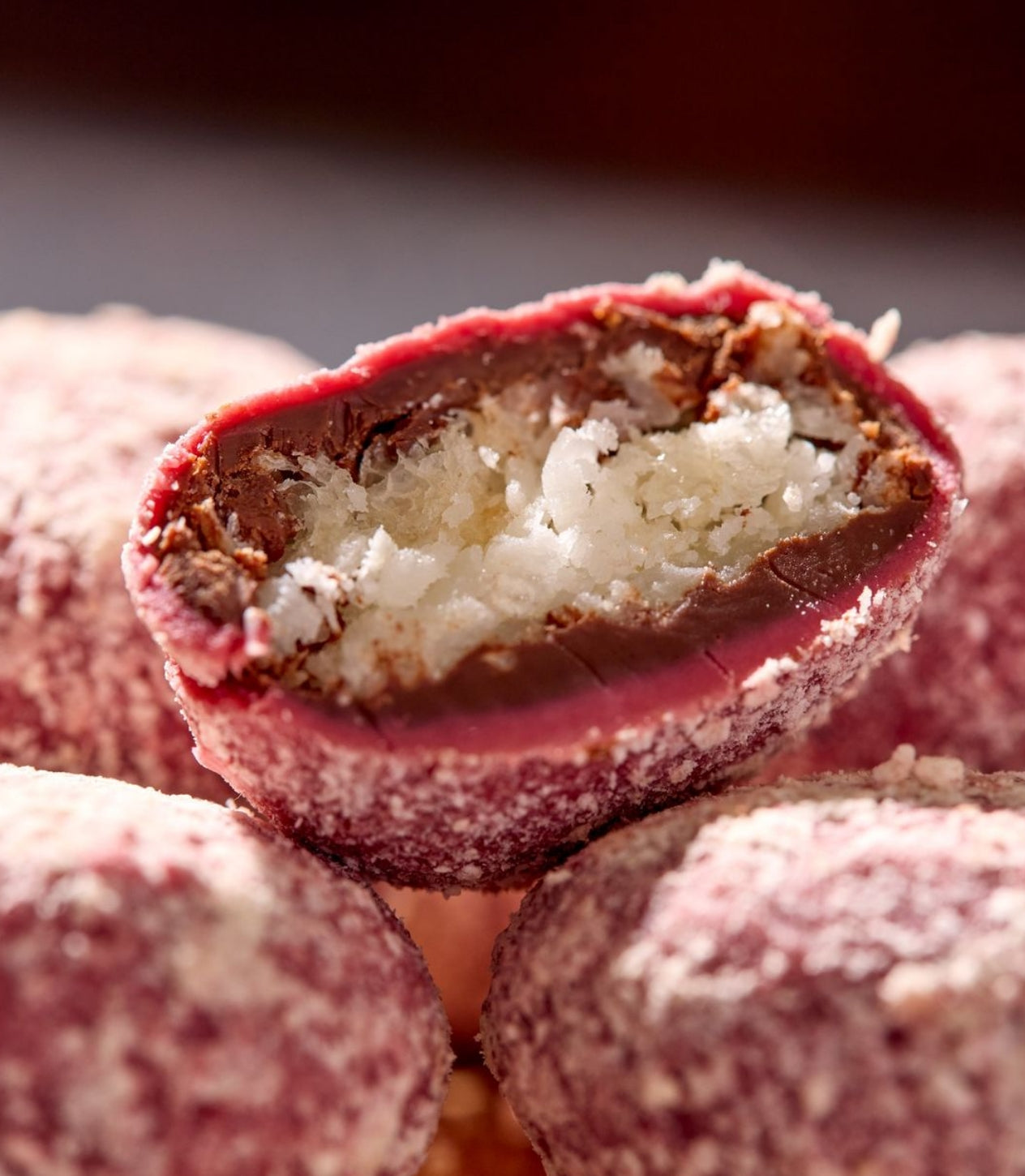 Cocco Bio al Cioccolato Fondente e Lamponi