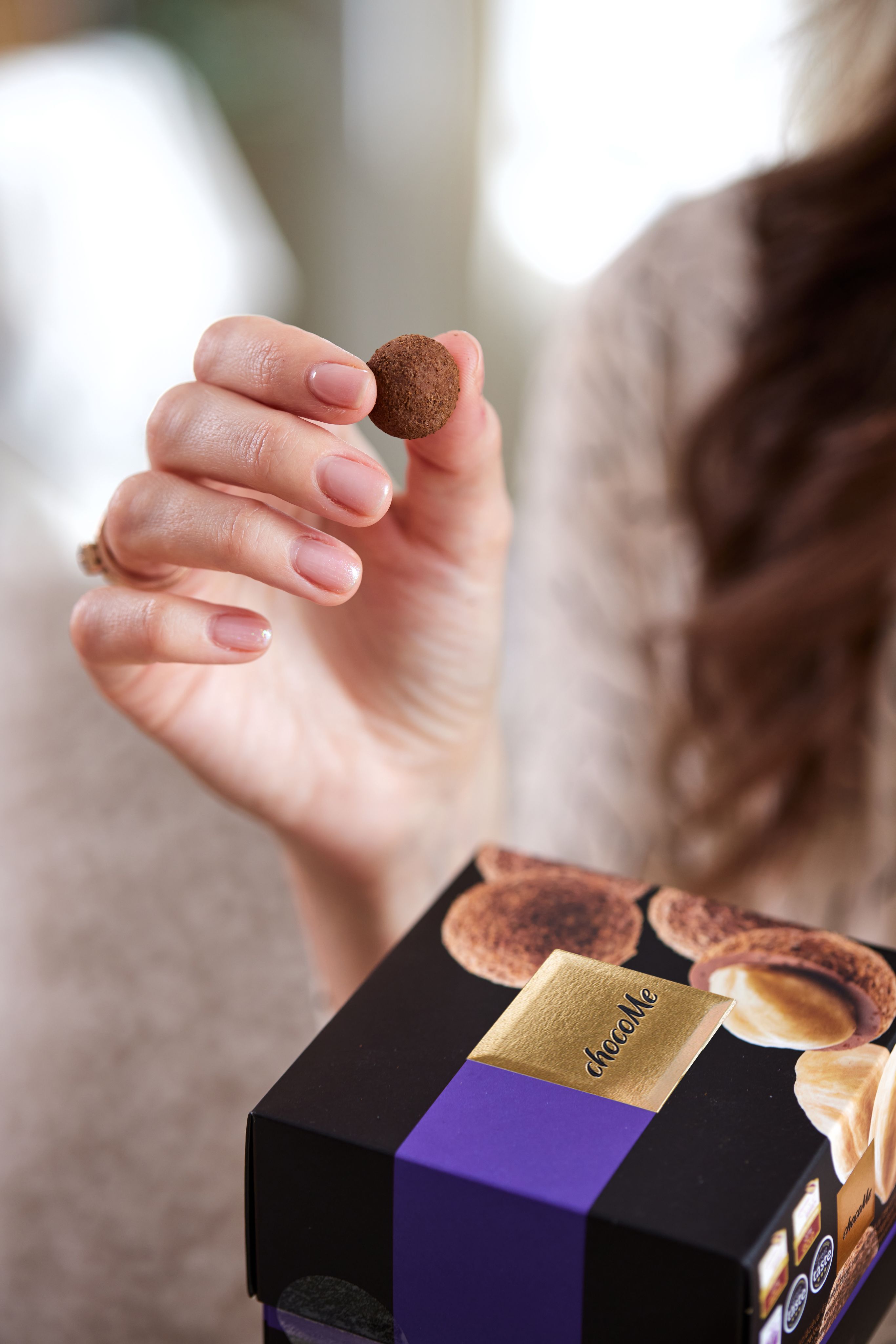 Nocciole ricoperte di caffè e cioccolato gianduia