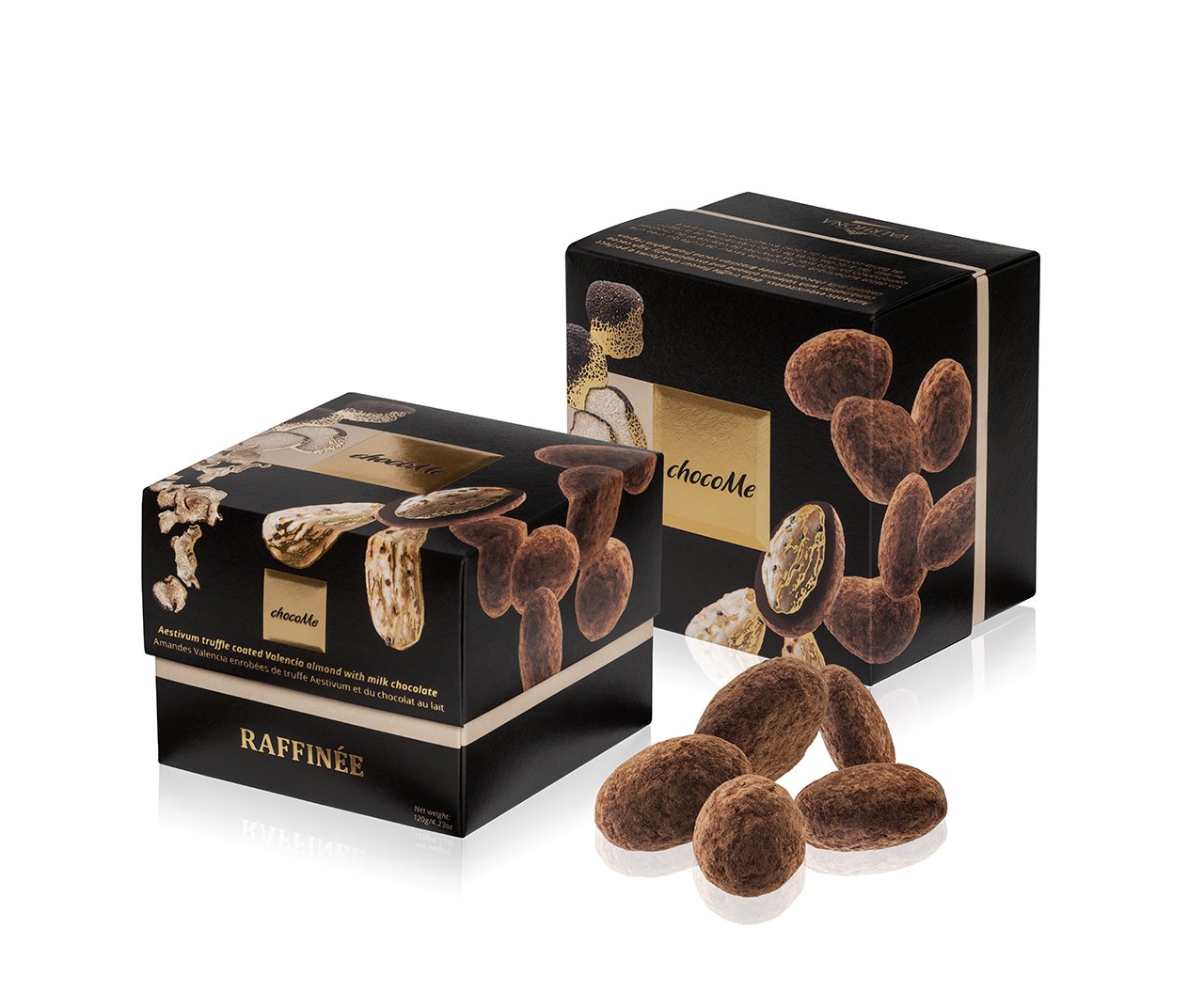 Mandorle ricoperte di Tartufo estivo e cioccolato al latte